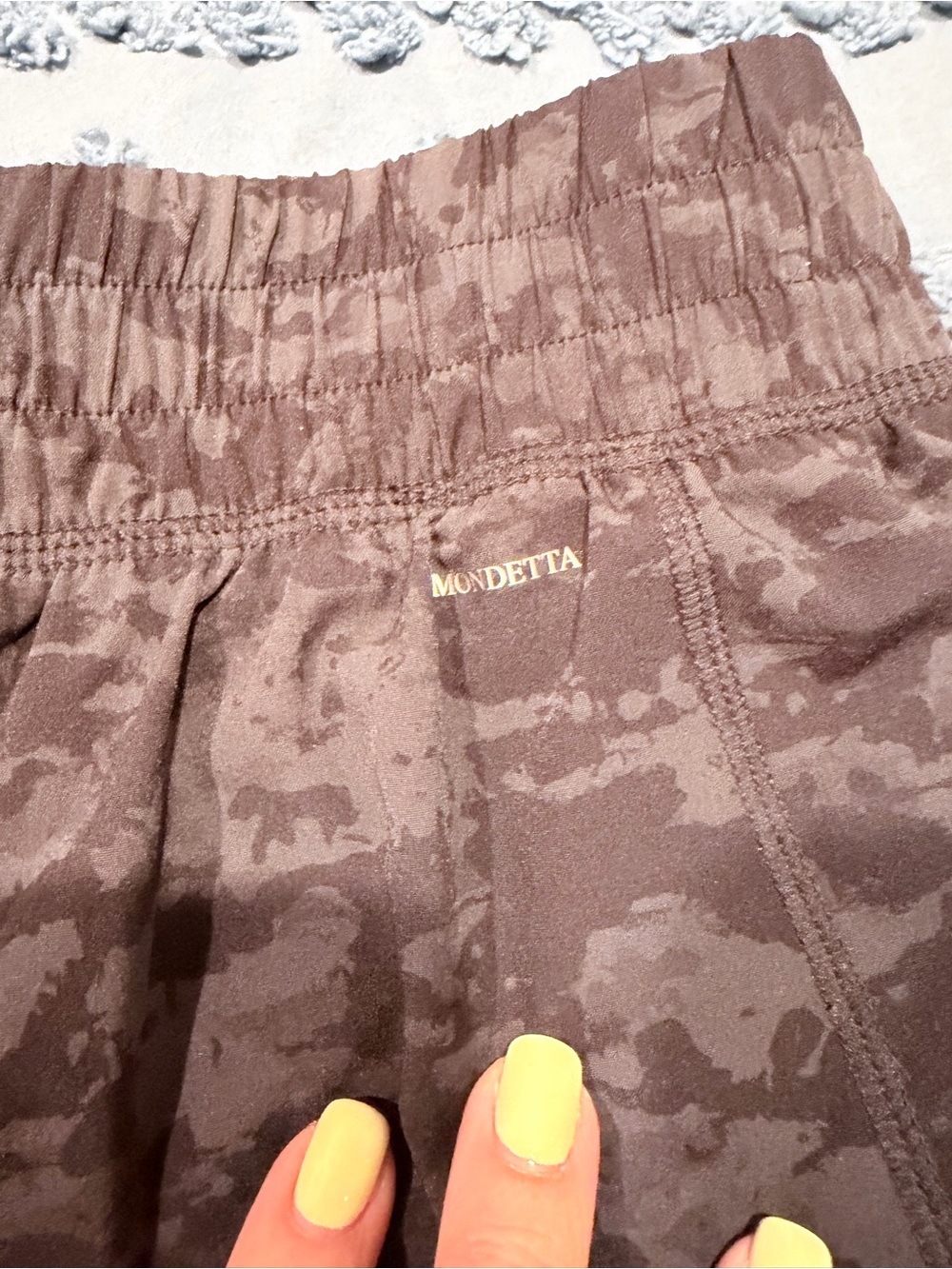 Women’s Black Camouflage Running Shorts - Picture 3 of 6